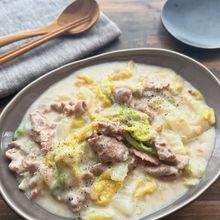 【豚こまと白菜の和風クリーム煮】とろ〜り温まる！