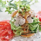 市販のごまドレを使った冷しゃぶ棒棒鶏風