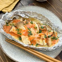【バッチリうまい!きのこと明太子チーズのホイル焼き】時短♪