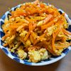 momoの作ってみた!投稿(ご飯のお供に♪モリモリ食べたい【人参ツナたま炒め】)