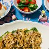 なるみんの作ってみた!投稿(豚こまで簡単《ピーマンの肉詰め♡きのこソース》)