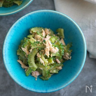 レンジで簡単♪ゴーヤとツナのナムル