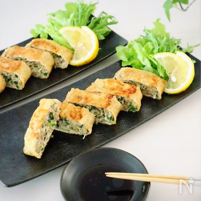 包まないから簡単‼︎【油揚げ餃子】ジューシー美味しい♡