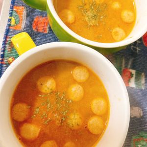 煌蓮mamの作ってみた!投稿(《具沢山カレースープ》余り物食材で♩)