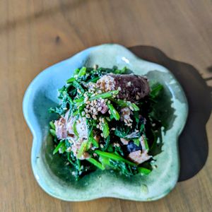 るるる♪の作ってみた!投稿(５分で作れる爆速副菜♡【小松菜とサバ缶の香ばし和え】)