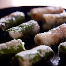 大葉香るちくわチーズのカリもちライスペーパー巻き*新感覚！
