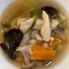 くだもの大好き🧡の作ってみた!投稿(胃腸に優しい鶏胸肉ときのこのさっぱりスープ)