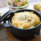 ブロッコリーとサラダチキンのタルタルソースグラタン