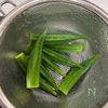 レンジで２分【オクラと豆腐の旨だし梅おかか和え】さっぱり美味の工程1