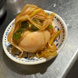 ゆずぽんずの作ってみた!投稿(旨辛さがたまらない♪オイコチュ半熟味玉♪)