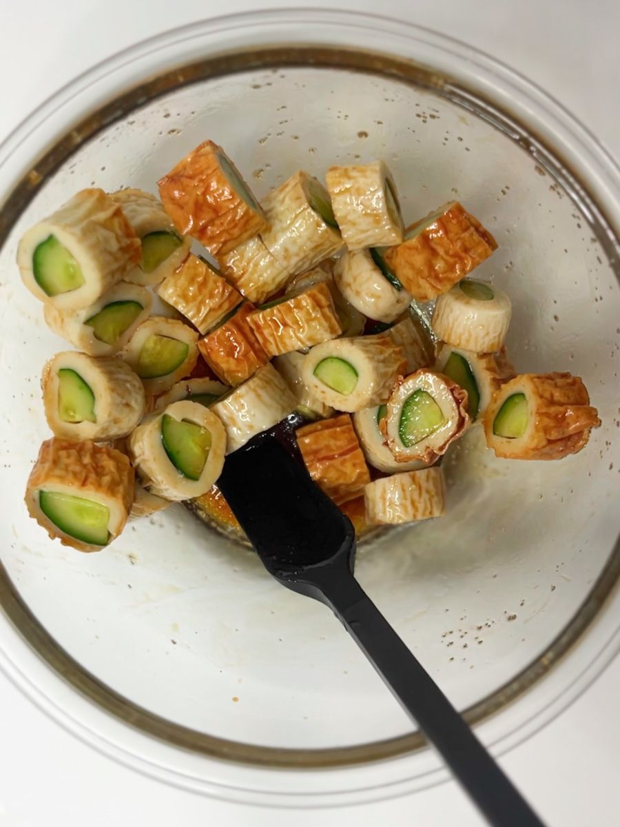 中華風ちくわ胡瓜】切って混ぜるだけ🌼簡単おつまみ♪ | レシピサイトNadia