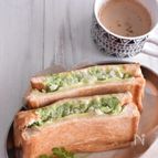 フライパンで簡単♪たっぷり白菜のホットサンド