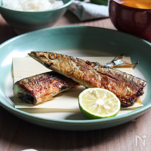 フライパンで焼く【さんまの塩焼き】きれいに焼くコツは。。。。