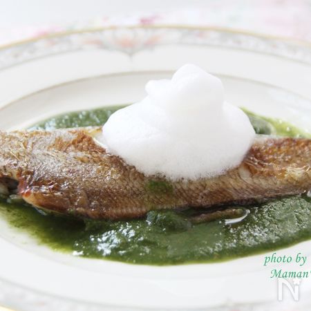 シタビラメのムニエル 春菊ソース淡雪添え By 川端寿美香 レシピサイト Nadia ナディア プロの料理家のおいしいレシピ