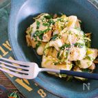 プルプル食感♪『むね肉とみょうがの大葉にんにくポン酢あえ』