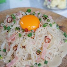 ピリッとがハマる♪カルボナーラ風しらたき