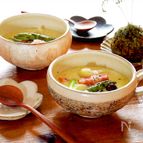 ホッと温まる！佐賀県産アスパラとベーコンのミルクスープ
