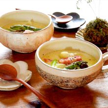 ホッと温まる!佐賀県産アスパラとベーコンのミルクスープ