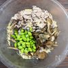 香ばし舞茸と豚しゃぶの豆腐ごま酢和えの工程3