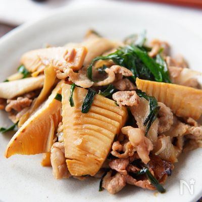 ご飯が進んでごめんなさい！シャキシャキたけのこのスタミナ炒め
