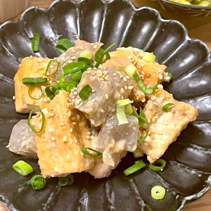 michuの作ってみた!投稿(超ごはん泥棒！鶏こまと厚揚げプリプリ蒟蒻の田舎風ごま味噌炒め)