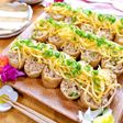 安うまなハレの日ごはん♪『鶏そぼろと錦糸卵のオープンいなり』