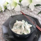 アスパラの洋風白和え