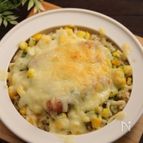 バジルドリア　パスタソースバジルをアレンジ