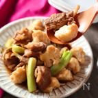 カリフラワーと牛肉のオイスター炒め