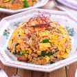 【豚こまキムチ炒飯】ほっこりおいしいおうち炒飯♡