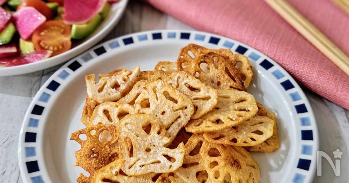【レンコンチップス】素揚げするだけ、余った油であと1品！