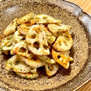 michuの作ってみた!投稿(【れんこんの磯辺揚げ】10分でホク甘幸せ腸活レシピ)