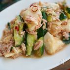 たたききゅうりと山芋のツナ中華和え＼いくらでも食べれちゃう／