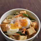 もやしと厚揚げのオイスターソース炒め丼