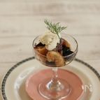 ナスといちじくのバルサミコマリネ、リコッタチーズ添え