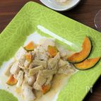 鶏むね肉とエリンギのクリームソース
