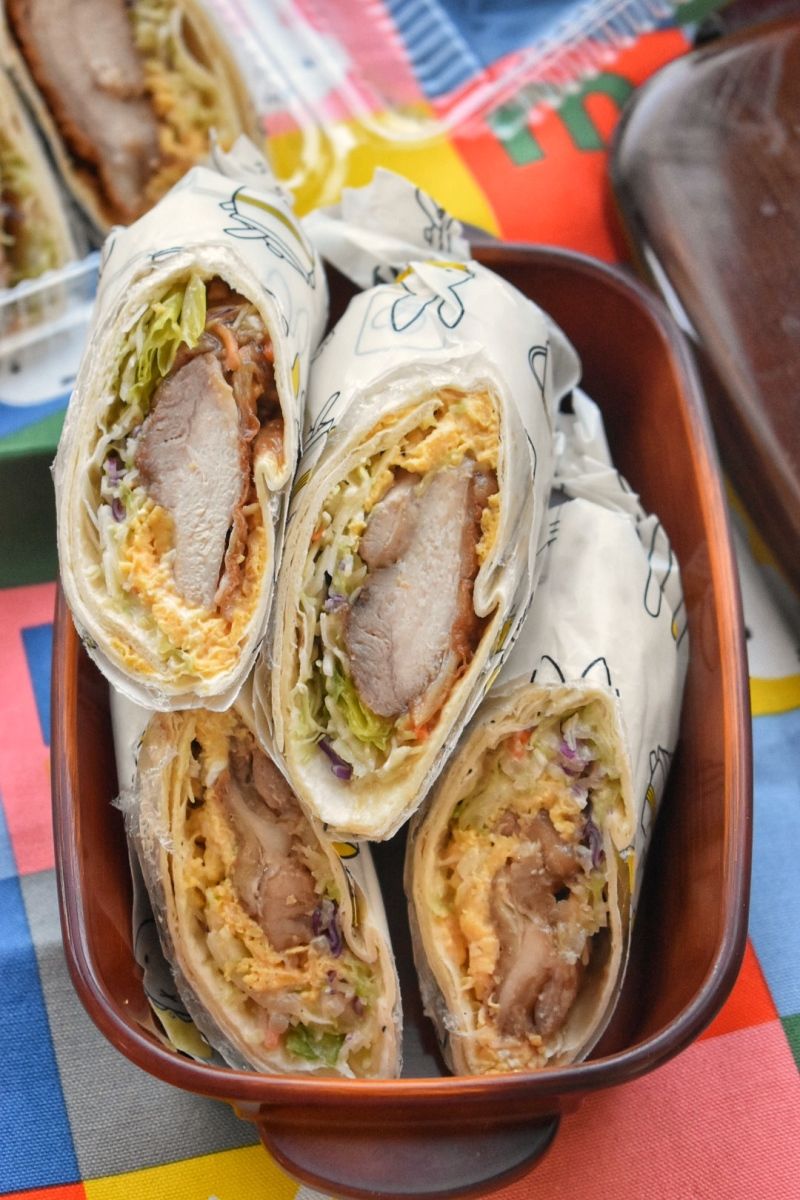 ギリシャ風チキンピタラップのレシピ