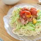 トマトの栄養たっぷり♪夏に食べたいサラダうどん
