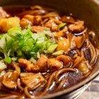 とろとろ。鶏とキノコのあんかけ蕎麦