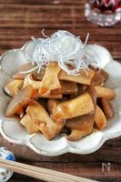 【エリンギこんにゃくのメンマ風】節約食材おつまみ