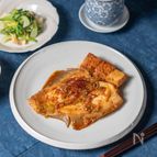 【かれいと厚揚げの韓国風煮つけ】ご飯がすすむ♪