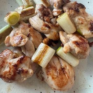 shishiの作ってみた!投稿(ワンパン10分！【鶏肉と長ねぎの旨塩焼き鳥】胡麻油香る♩)