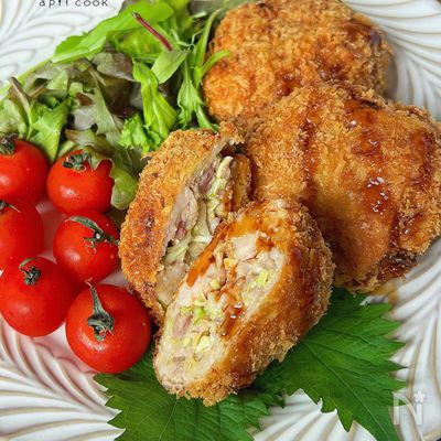 節約♪豚こまで作るメンチカツ