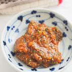 作り置き推奨♡本当にごはんが止まらない『にんにく大葉味噌』