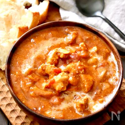 レンジで簡単！市販のルウで作るバターチキンカレー