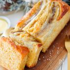 《HMで簡単♪》バナナとメープルの塩バター豆腐パウンド