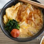 梅の白だしかきたまうどん【簡単癒されレシピ】