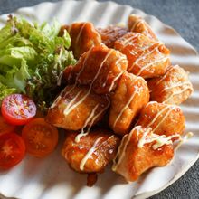 胸肉がしっとり柔らか♡照り照り鶏マヨネーズ
