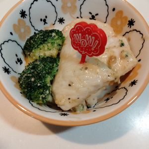 1578270の作ってみた!投稿(【高たんぱくご飯進む★】むね肉とブロッコリーの味噌マヨ焼き)
