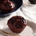 作業時間５分。米粉で濃厚なダブルチョコ蒸しパン。